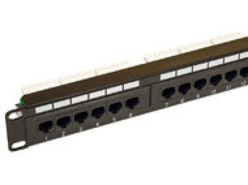 PATCH PANEL 24P C5E 19 RACK SZERELVÉNYEK